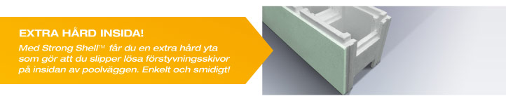 Vår Styropor pool har en extra hård insida!