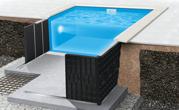 Rektangulär poolstomme i polyeten från PoolKungen