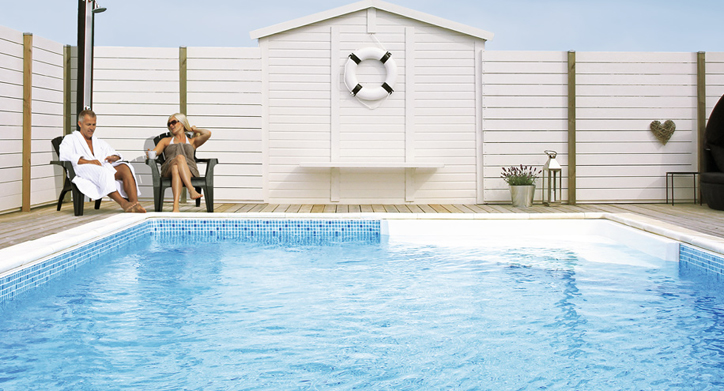 Enkel rektangulär pool från Poolkungen